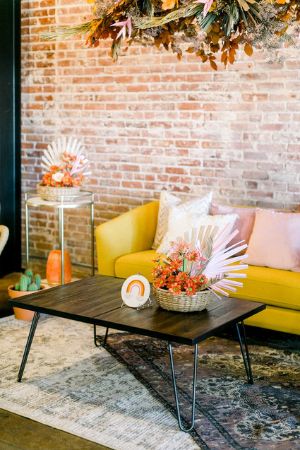 A rainbow Friendsgiving-inspired baby shower