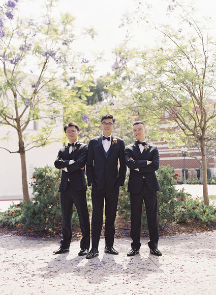 Emerald and pink travel inspired wedding at the USC University Club