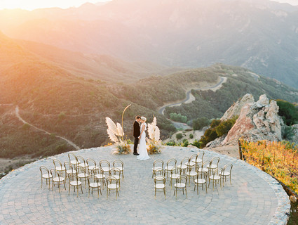 Ochre and mauve sunset elegance at Malibu Rocky Oaks