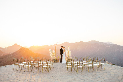 Ochre and mauve sunset elegance at Malibu Rocky Oaks