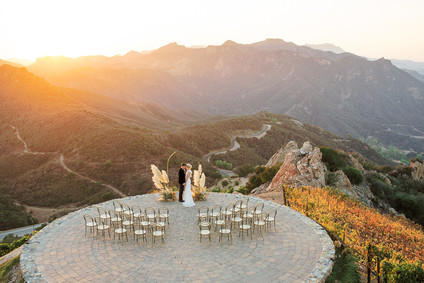Ochre and mauve sunset elegance at Malibu Rocky Oaks