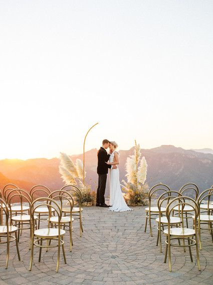 Ochre and mauve sunset elegance at Malibu Rocky Oaks