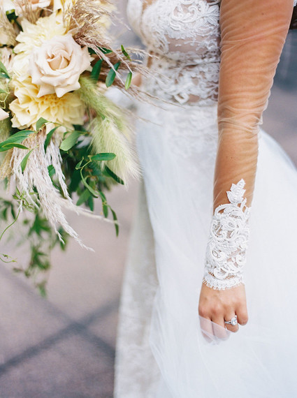 Lace bridal gown