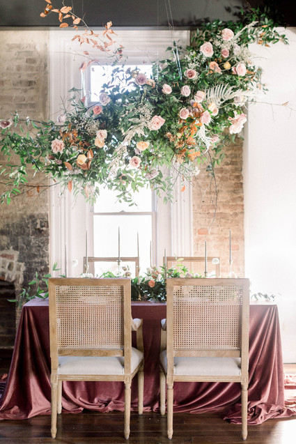 Hanging floral arrangment