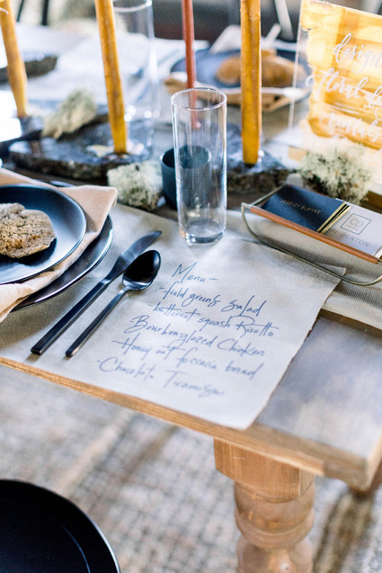 Wedding menu ideas