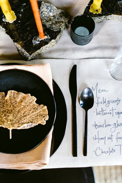 Modern black wedding ideas