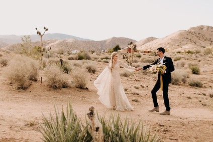 Ultra chic Joshua Tree wedding at Rimrock Ranch on 100 Layer Cake