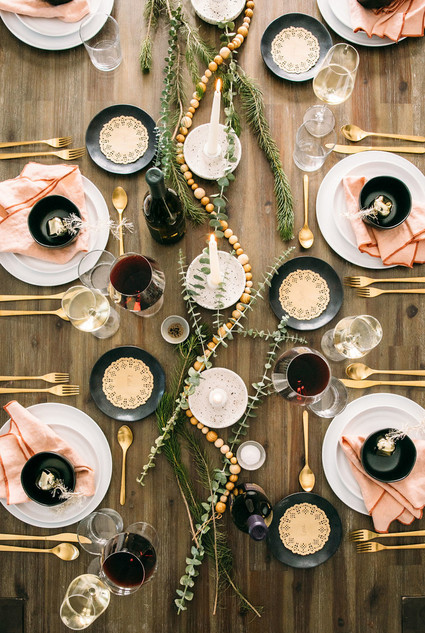 Holiday tablescape