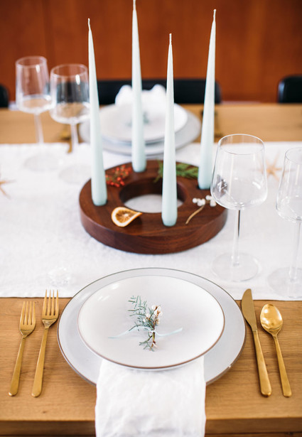 Holiday tablescape