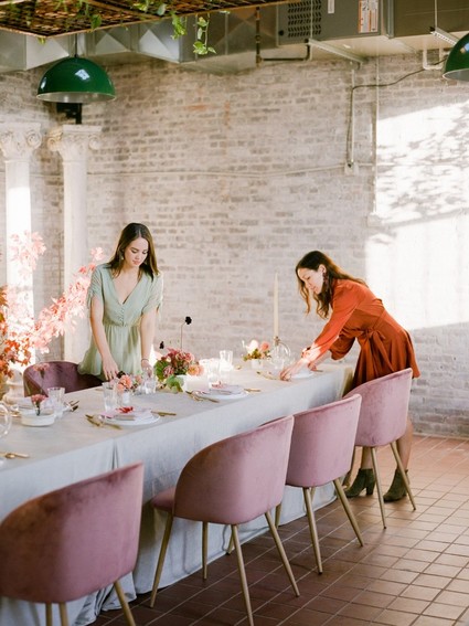 Fall dinner party in NYC with The Wedding Artists Collective