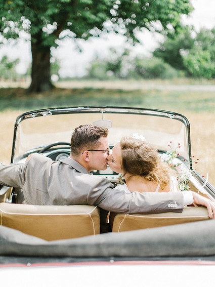 Sweet spring countryside wedding at Castle Bon Repos outside of Prague