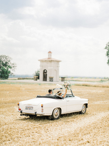 Sweet spring countryside wedding at Castle Bon Repos outside of Prague