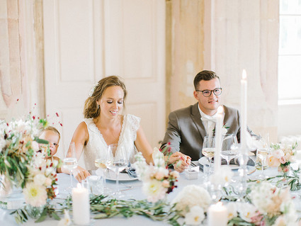 Sweet spring countryside wedding at Castle Bon Repos outside of Prague