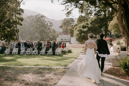 Organic same-sex wedding at Cavallo Point in San Francisco with the couple's children