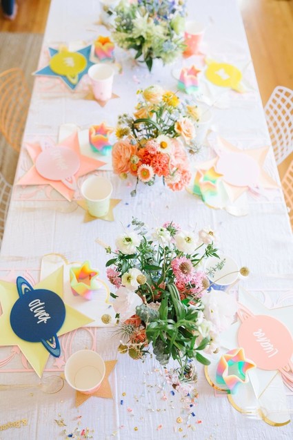 Toy Story and space-themed girl's second birthday party Inspiration
