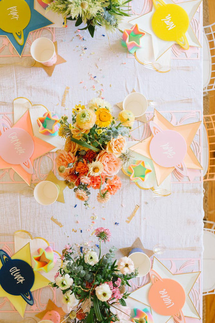 Toy Story and space-themed girl's second birthday party Inspiration