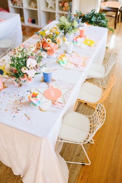 Toy Story and space-themed girl's second birthday party Inspiration