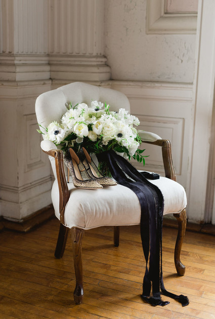 The ultimate black and white wedding with fashion-inspired details