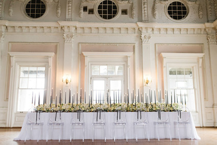 The ultimate black and white wedding with fashion-inspired details Inspiration