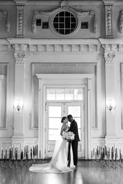 The ultimate black and white wedding with fashion-inspired details
