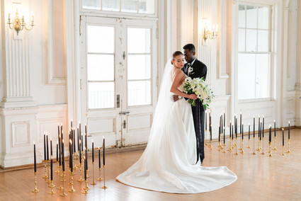 The ultimate black and white wedding with fashion-inspired details