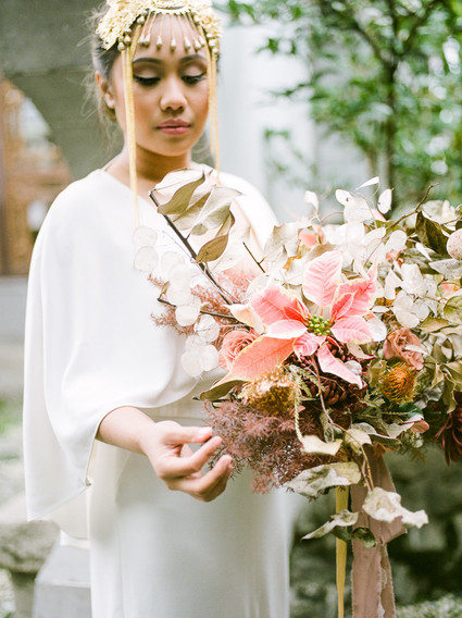 Modern Asian bridal bouquet Inspiration