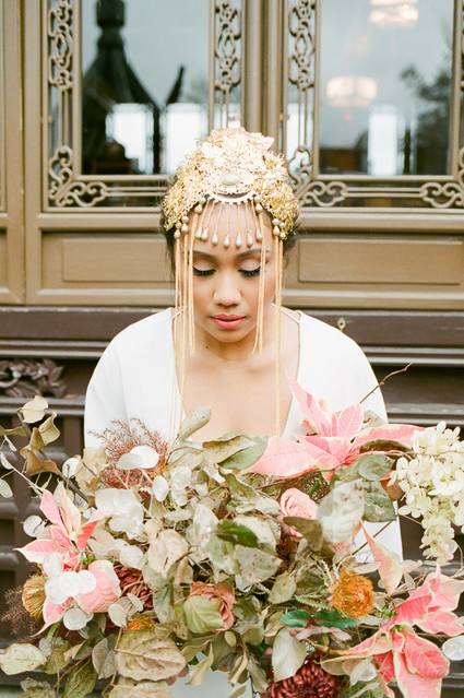 Modern Asian bridal bouquet