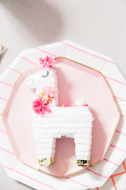Festive all pink llama party inspiration Inspiration