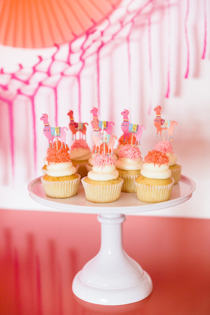 Festive all pink llama party inspiration Inspiration