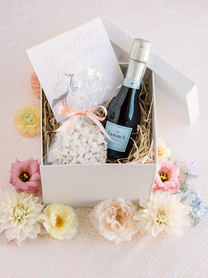 All white gender surprise beach baby shower in La Jolla