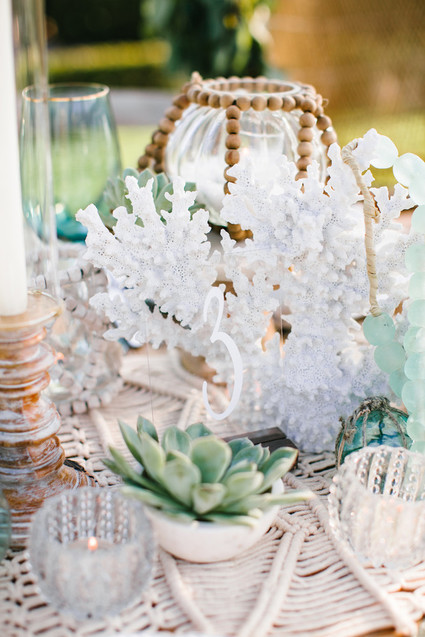 Modern beachy reception at the Montage Laguna Beach
