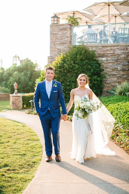 Modern beachy reception at the Montage Laguna Beach Inspiration