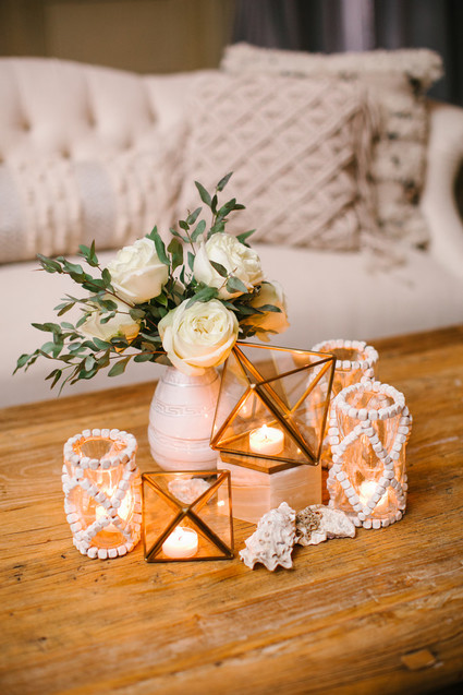 Modern beachy reception at the Montage Laguna Beach