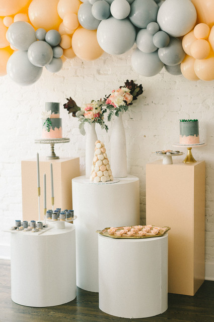 Muted pastel baby girl baby shower by Heirloom DC