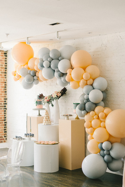 Muted pastel baby girl baby shower by Heirloom DC