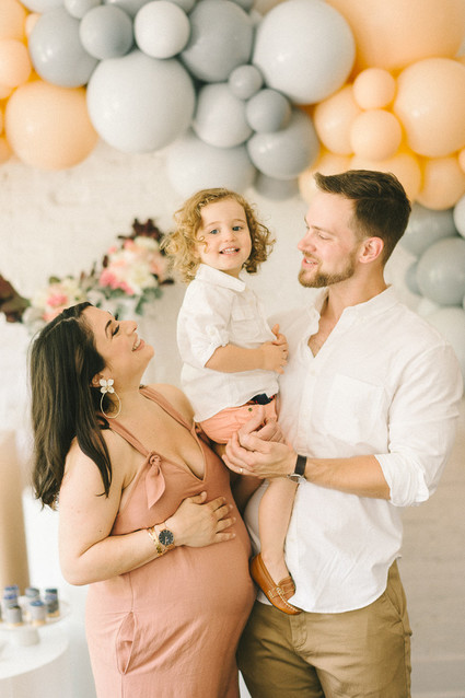 Muted pastel baby girl baby shower by Heirloom DC