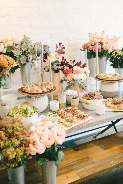 Muted pastel baby girl baby shower by Heirloom DC