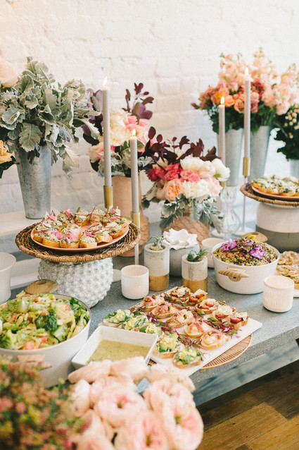Muted pastel baby girl baby shower by Heirloom DC