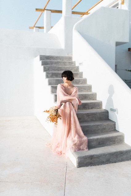 Art nouveau inspired Glasshouse wedding at Rocabella Hotel in Santorini