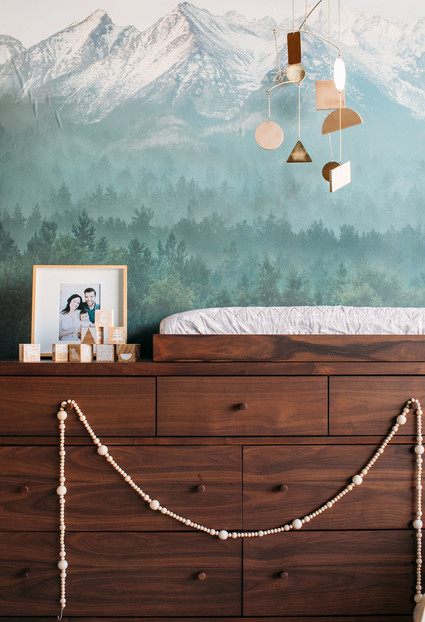 Sophisticated modern gender neutral nursery with Crate and Kids on 100 Layer Cakelet