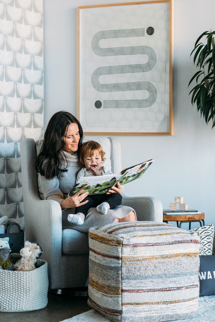 Sophisticated modern gender neutral nursery with Crate and Kids on 100 Layer Cakelet