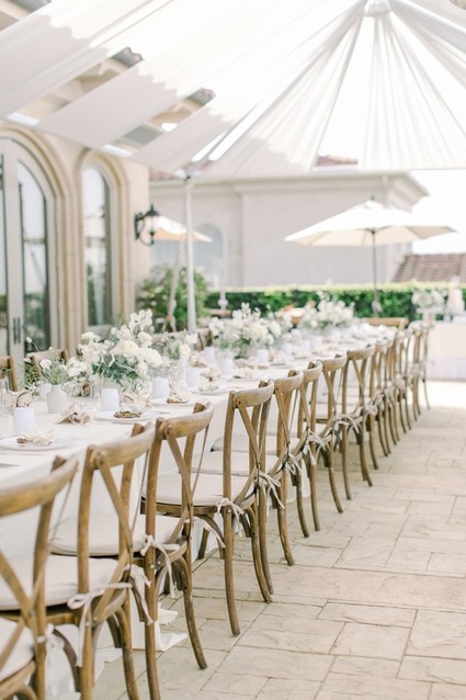 All white winter bridal shower for a destination wedding in Mexico