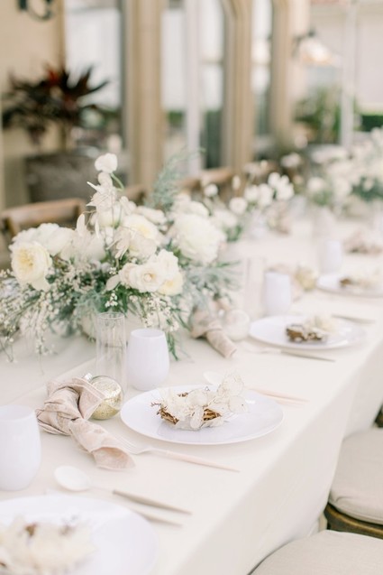 All white winter bridal shower for a destination wedding in Mexico