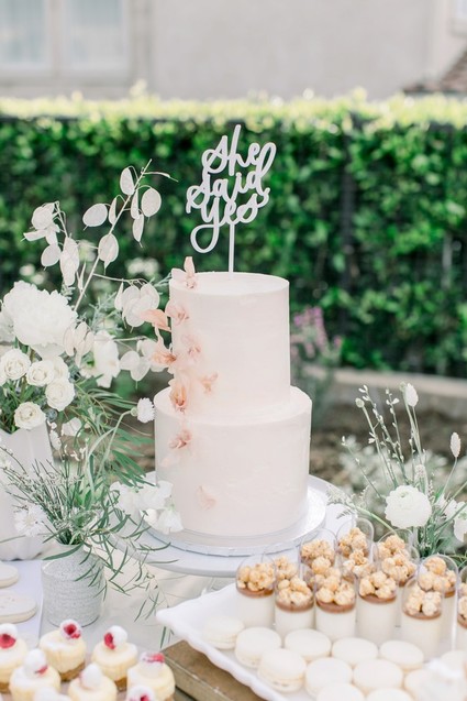 All white winter bridal shower for a destination wedding in Mexico