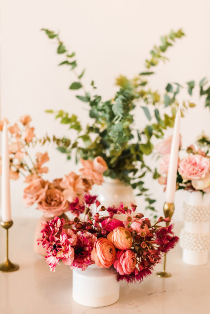 Coral and peach Galentine's party at Festoon LA