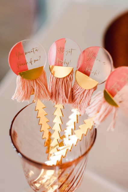 Coral and peach Galentine's party at Festoon LA