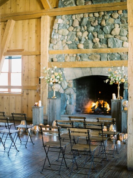 Luxe winter Rocky Mountain ranch wedding