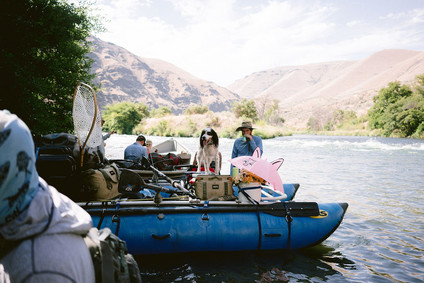 This bohemian elopement will have you dreaming of a laid back river trip Wedding Inspiration