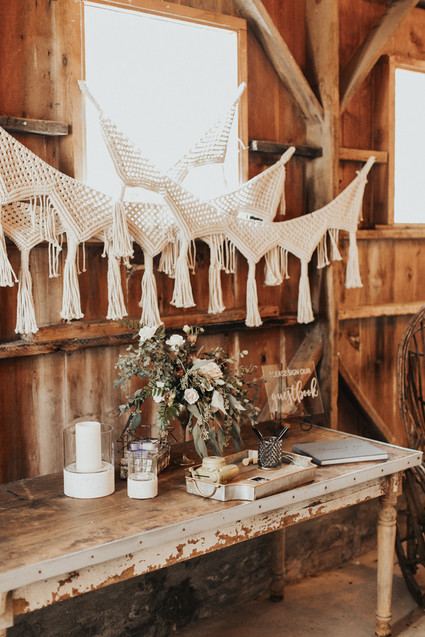 Rustic boho Kansas City barn wedding