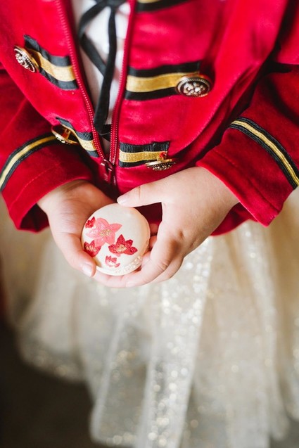 Lunar New Year kids party with red and gold details